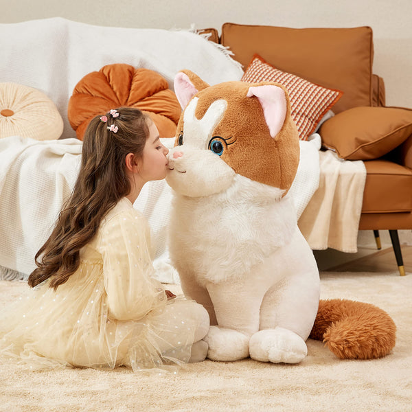 IKASA Giant Ragdoll Cat Stuffed Animal Plush Toy,Large Big Jumbo Soft Toys,23